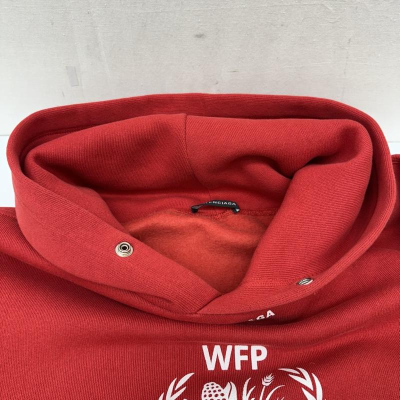 バレンシアガ BALENCIAGA パーカー 長袖 WFP Hoodie プリント パーカー 541870 XS 赤 / レッド / red メンズ USED 古着 中古 50166325