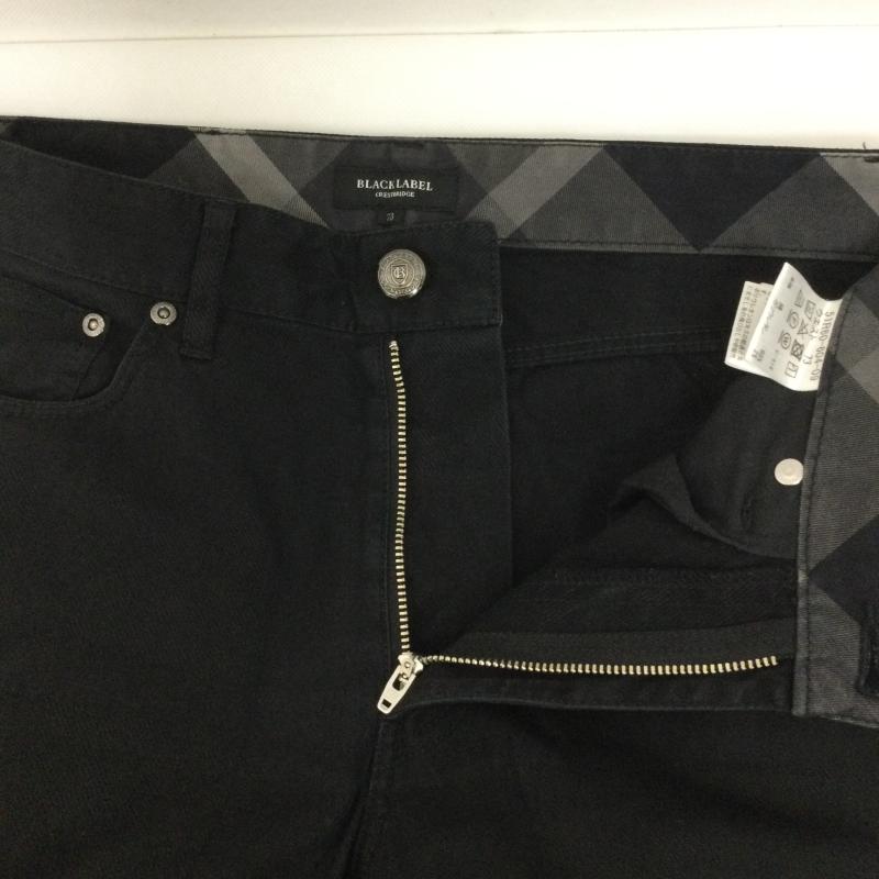 ブラックレーベル・クレストブリッジ BLACK LABEL CRESTBRIDGE パンツ チノパン BLACK LABEL CRESTBRIDGE 51R60-604-09 ストレッチ　チノ　黒パンツ S 無地 黒 / ブラック / black メンズ USED 古着 中古 50166328