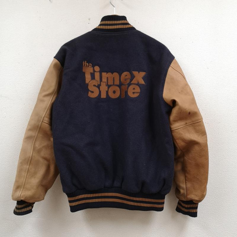 古着 USED ジャケット、上着 レザージャケット the Timex Store USA製 GAME Sportswear プレミアムレザー スタジャン バーシティ ジャケット M 紺 / ネイビー / navy メンズ USED 古着 中古 50166329