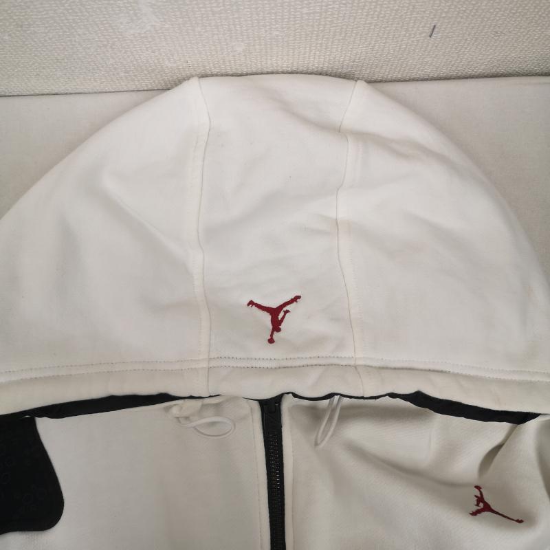 ナイキ NIKE ジャケット、上着 ジャンパー、ブルゾン リバーシブル 2WAY 総柄 モノグラム ジャンプマンロゴ Jumpman ナイロン ジャケット XL 白 / ホワイト / white X 黒 / ブラック / black メンズ USED 古着 中古 50166330