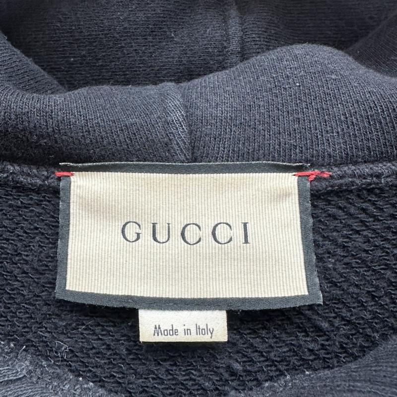 グッチ GUCCI パーカー 長袖 18AW MLB PIRTES HOODIE ロゴ ワッペン パーカー 475374 X9Y97 S 黒 / ブラック / black メンズ USED 古着 中古 50166334