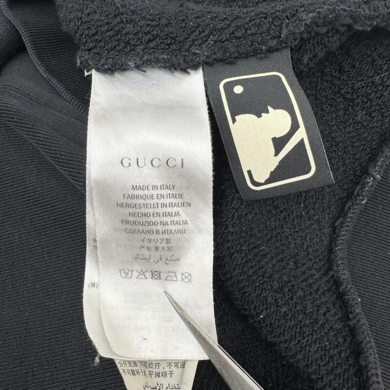グッチ GUCCI パーカー 長袖 18AW MLB PIRTES HOODIE ロゴ ワッペン パーカー 475374 X9Y97 S 黒 / ブラック / black メンズ USED 古着 中古 50166334