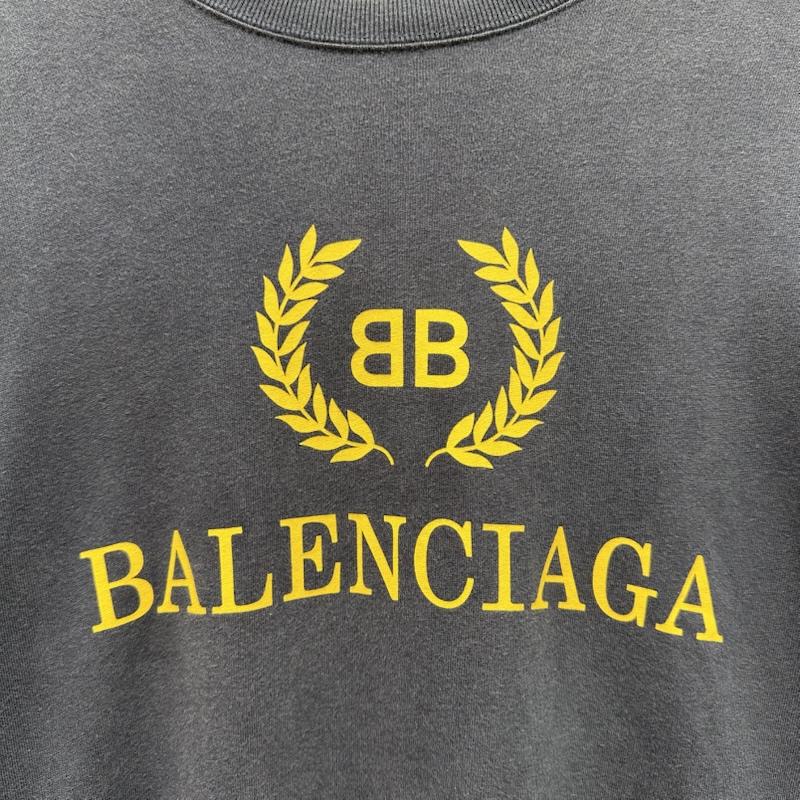 バレンシアガ BALENCIAGA Tシャツ 半袖 18SS BB MODE ロゴ プリント Tシャツ TS14 492258 XS 紺 / ネイビー / navy メンズ USED 古着 中古 50166335