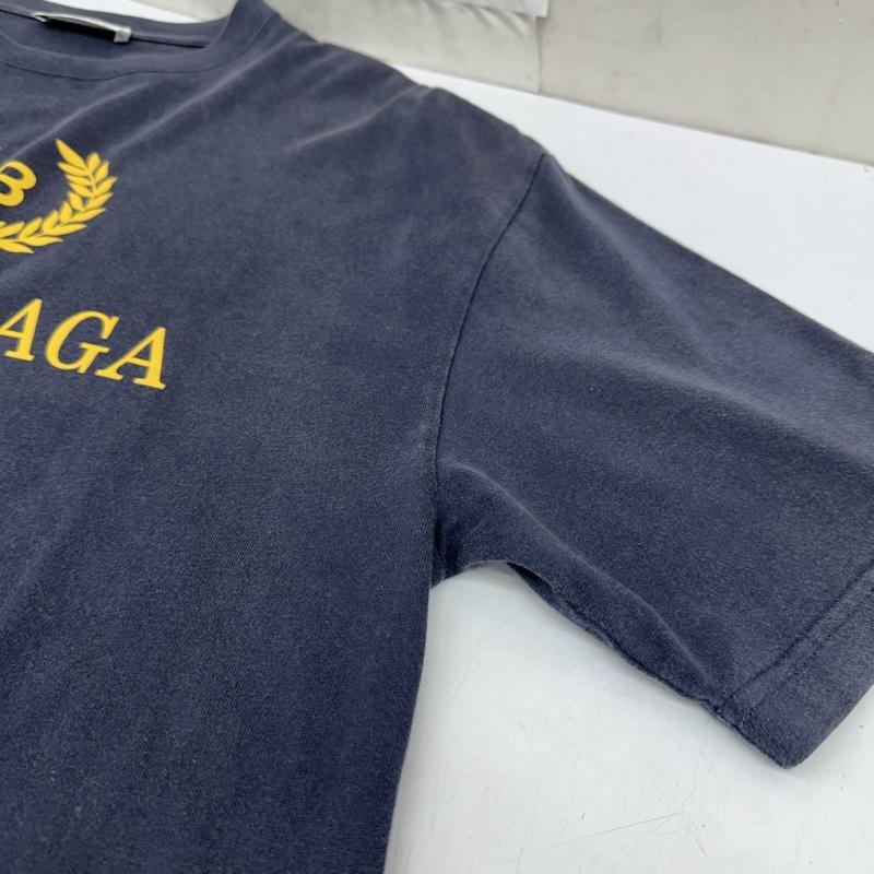 バレンシアガ BALENCIAGA Tシャツ 半袖 18SS BB MODE ロゴ プリント Tシャツ TS14 492258 XS 紺 / ネイビー / navy メンズ USED 古着 中古 50166335