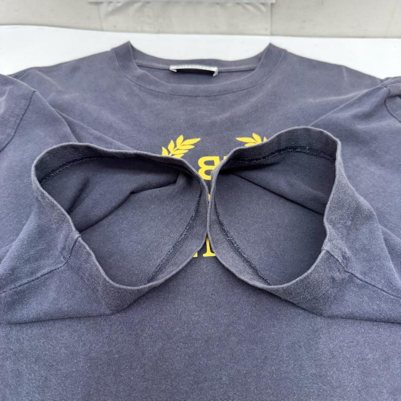 バレンシアガ BALENCIAGA Tシャツ 半袖 18SS BB MODE ロゴ プリント Tシャツ TS14 492258 XS 紺 / ネイビー / navy メンズ USED 古着 中古 50166335
