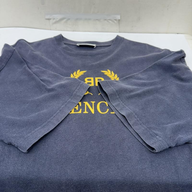 バレンシアガ BALENCIAGA Tシャツ 半袖 18SS BB MODE ロゴ プリント Tシャツ TS14 492258 XS 紺 / ネイビー / navy メンズ USED 古着 中古 50166335