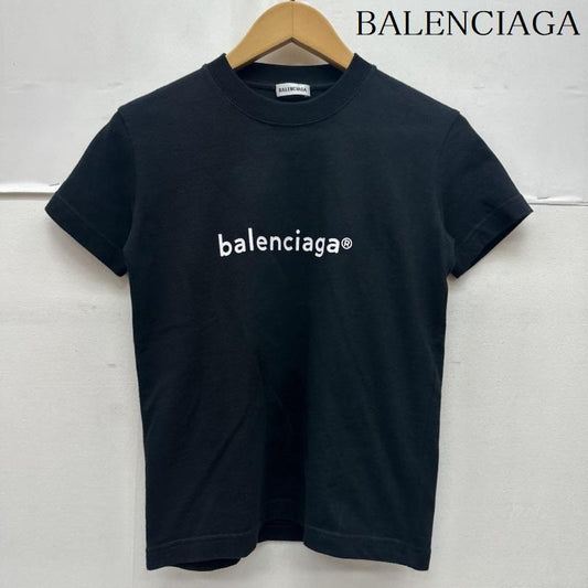バレンシアガ BALENCIAGA Tシャツ 半袖 ロゴ プリント Tシャツ HT80 612964 XS 黒 / ブラック / black レディース USED 古着 中古 50166336