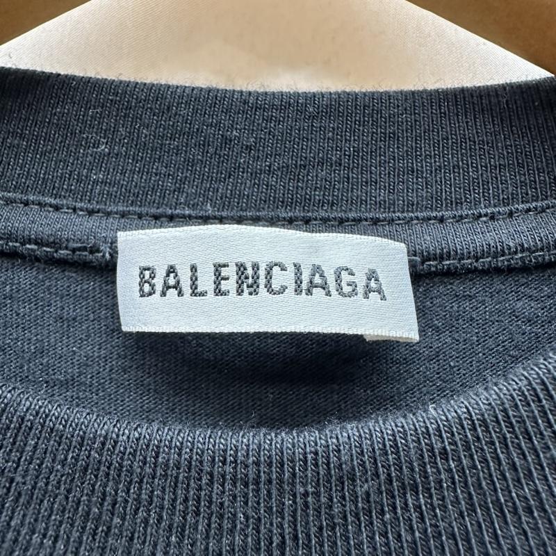 バレンシアガ BALENCIAGA Tシャツ 半袖 ロゴ プリント Tシャツ HT80 612964 XS 黒 / ブラック / black レディース USED 古着 中古 50166336