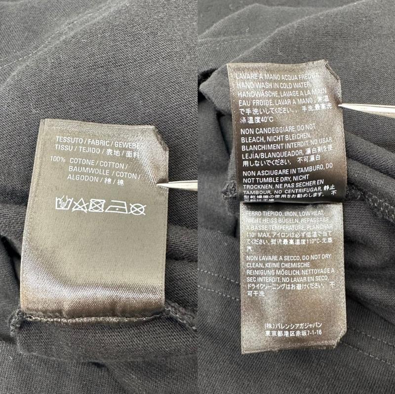 バレンシアガ BALENCIAGA Tシャツ 半袖 ロゴ プリント Tシャツ HT80 612964 XS 黒 / ブラック / black レディース USED 古着 中古 50166336