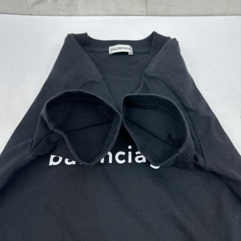 バレンシアガ BALENCIAGA Tシャツ 半袖 ロゴ プリント Tシャツ HT80 612964 XS 黒 / ブラック / black レディース USED 古着 中古 50166336
