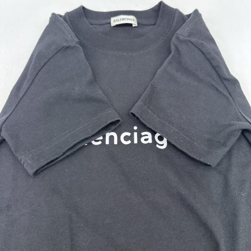 バレンシアガ BALENCIAGA Tシャツ 半袖 ロゴ プリント Tシャツ HT80 612964 XS 黒 / ブラック / black レディース USED 古着 中古 50166336