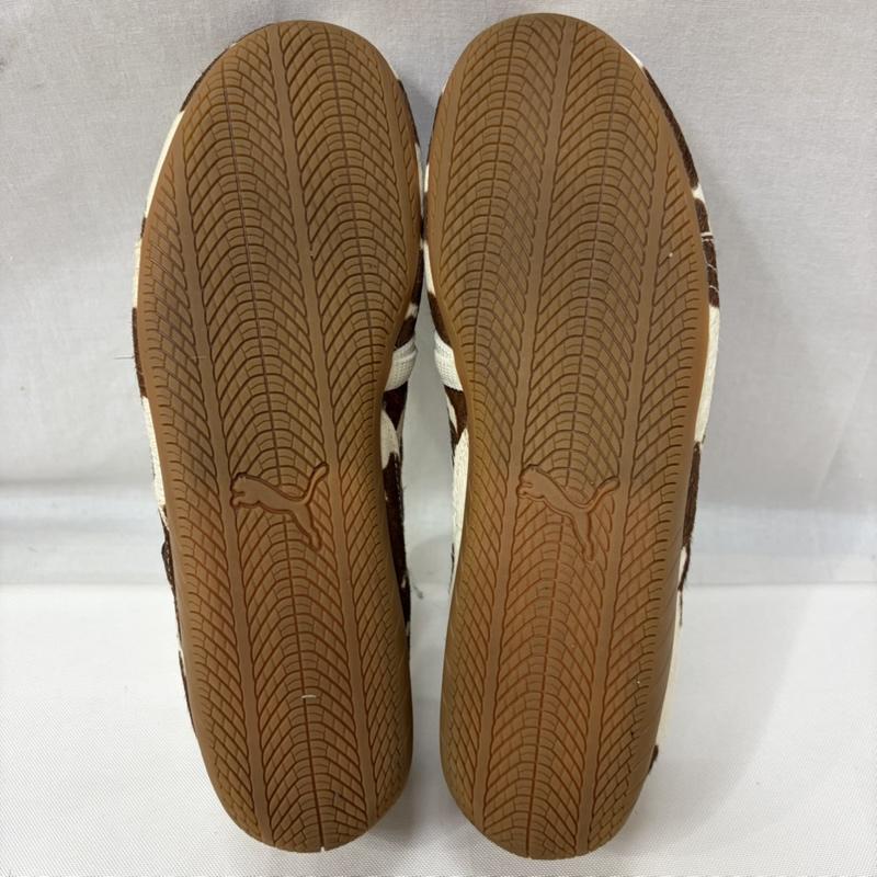 プーマ PUMA シューズ バレエシューズ メリージェーン アニマル カウ柄 SPEEDCAT BALLET COW WNS スピードキャット バレット スニーカー 407787-01 25.5cm アニマル柄 白 / ホワイト / white X 茶 / ブラウン / brown レディース USED 古着 中古 50166337