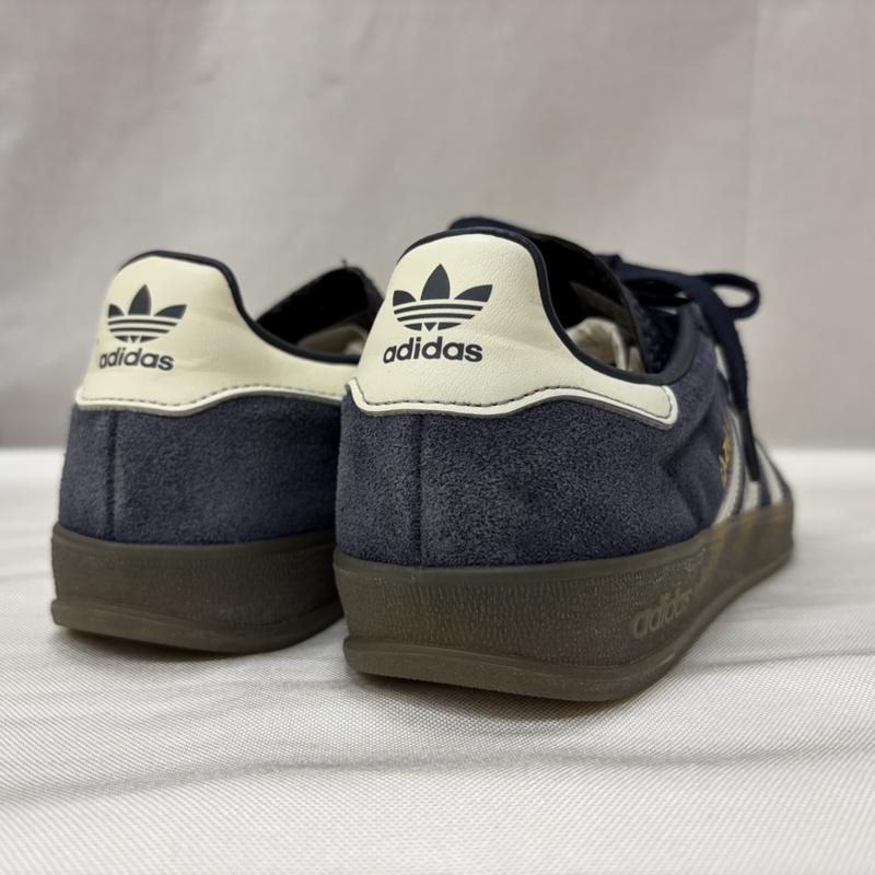 アディダス adidas スニーカー スニーカー ガゼル インドア シップス GAZELLE INDOOR SHIPS jq6172 23.5cm ロゴ、文字 白 / ホワイト / white X 紺 / ネイビー / navy レディース USED 古着 中古 50166338