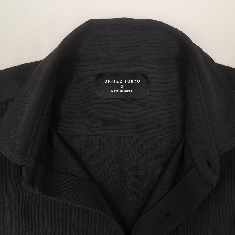 ユナイテッドトウキョウ UNITED TOKYO シャツ、ブラウス 長袖 日本製 ベーシック COLD DRY タスラン加工 長袖 シャツ 135300002 2 黒 / ブラック / black メンズ USED 古着 中古 50166345