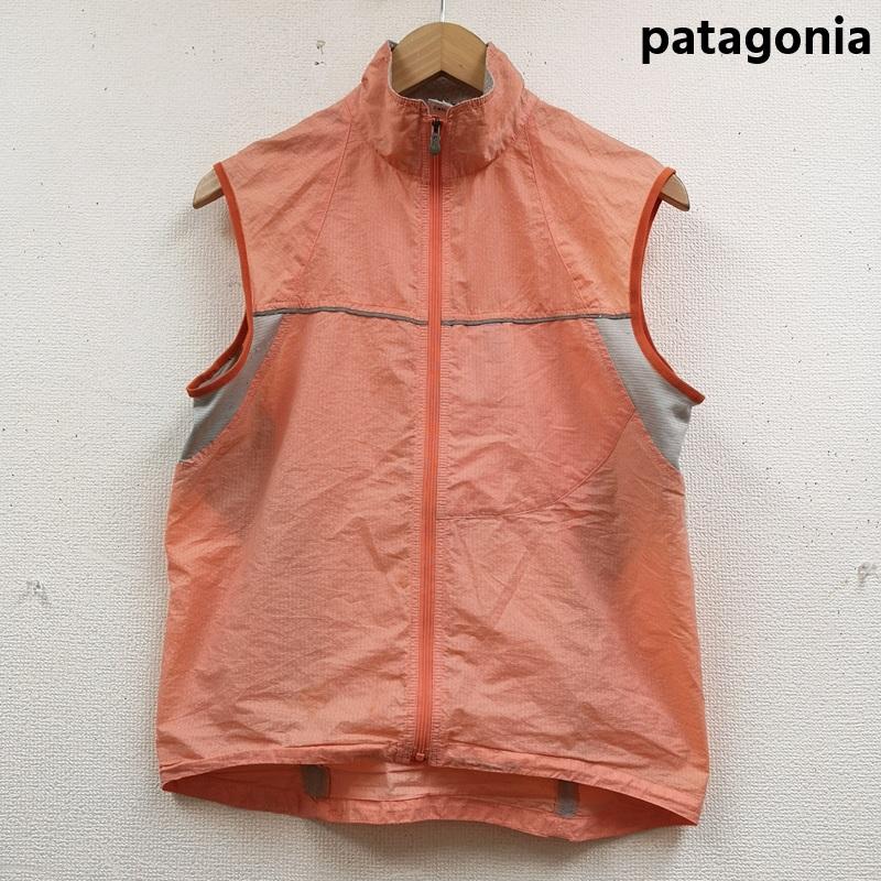 パタゴニア patagonia ベスト ベスト メッシュ 切り替え リフレクター ランニング サイクリング ナイロン ベスト S 橙 / オレンジ / orange レディース USED 古着 中古 50166346