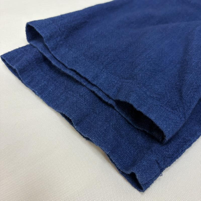 古着 USED シャツ、ブラウス 七分袖 琉球藍染工房 七分丈シャツ インディゴブルー 日本製 綿100％ 羽 フェザー - 青 / ブルー / blue X 紺 / ネイビー / navy レディース USED 古着 中古 50166349