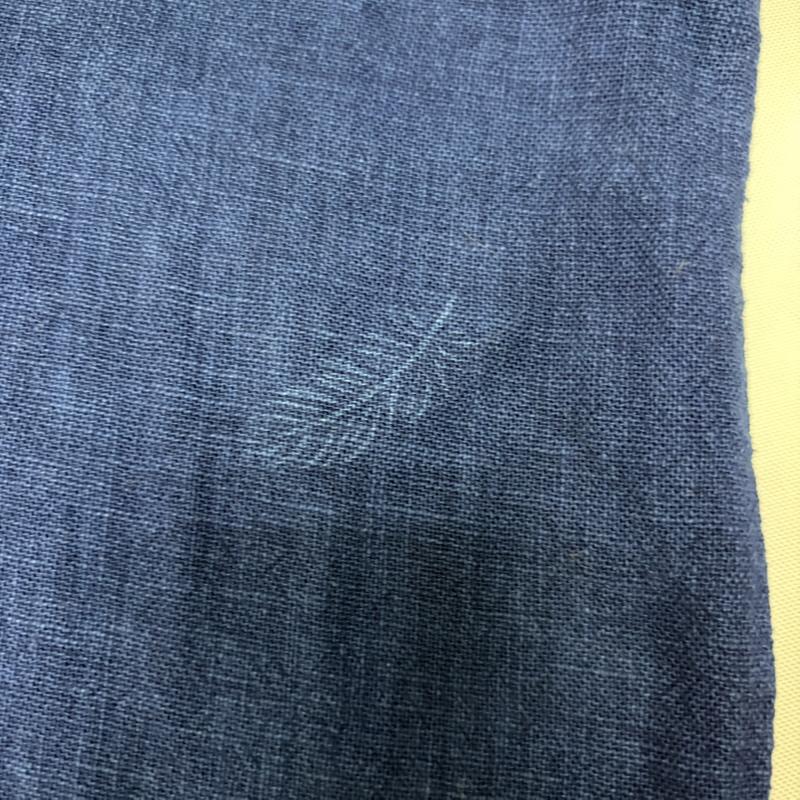 古着 USED シャツ、ブラウス 七分袖 琉球藍染工房 七分丈シャツ インディゴブルー 日本製 綿100％ 羽 フェザー - 青 / ブルー / blue X 紺 / ネイビー / navy レディース USED 古着 中古 50166349