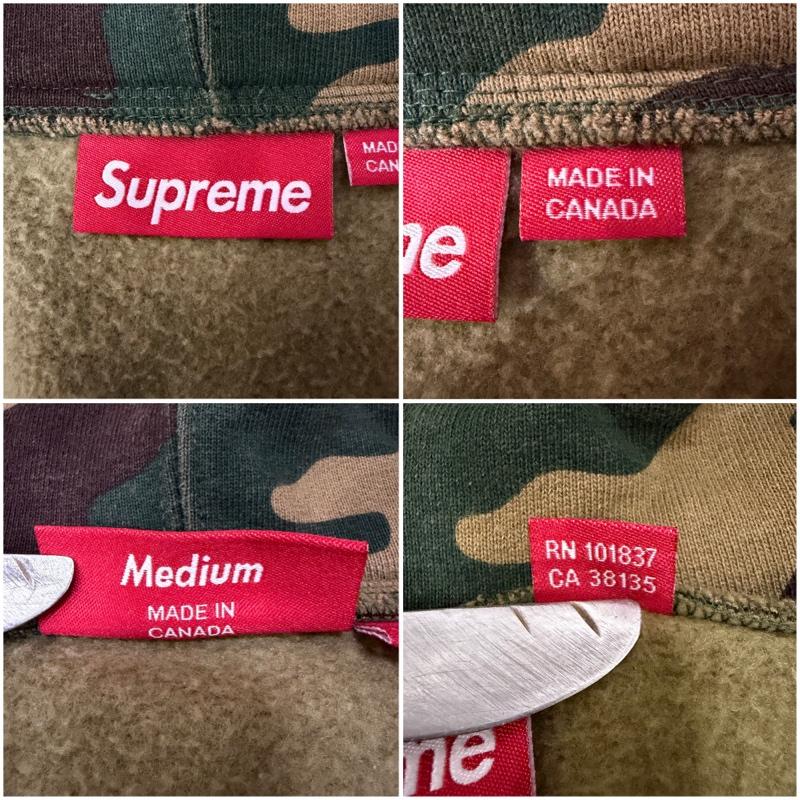 シュプリーム Supreme パーカー 長袖 S LOGO ZIP UP HOODED SWEAT CAMO Sロゴジップアップパーカー 迷彩 カモフラ M カモフラージュ柄・迷彩 黒 / ブラック / black X 緑 / グリーン / green X 茶 / ブラウン / brown X ベージュ / ベージュ / beige メンズ USED 古着 中古 50166350