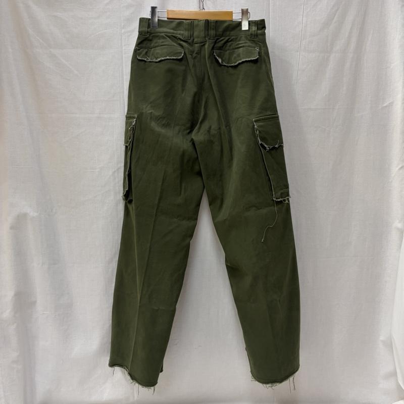 古着 USED ボトムス ボトムス soerte ソエルテ M47 Wide Straight Military Pants ワイドストレート ミリタリー カーゴパンツ 3 無地 カーキ / カーキ / khaki メンズ USED 古着 中古 50166352