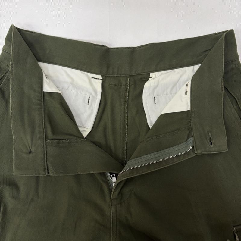 古着 USED ボトムス ボトムス soerte ソエルテ M47 Wide Straight Military Pants ワイドストレート ミリタリー カーゴパンツ 3 無地 カーキ / カーキ / khaki メンズ USED 古着 中古 50166352