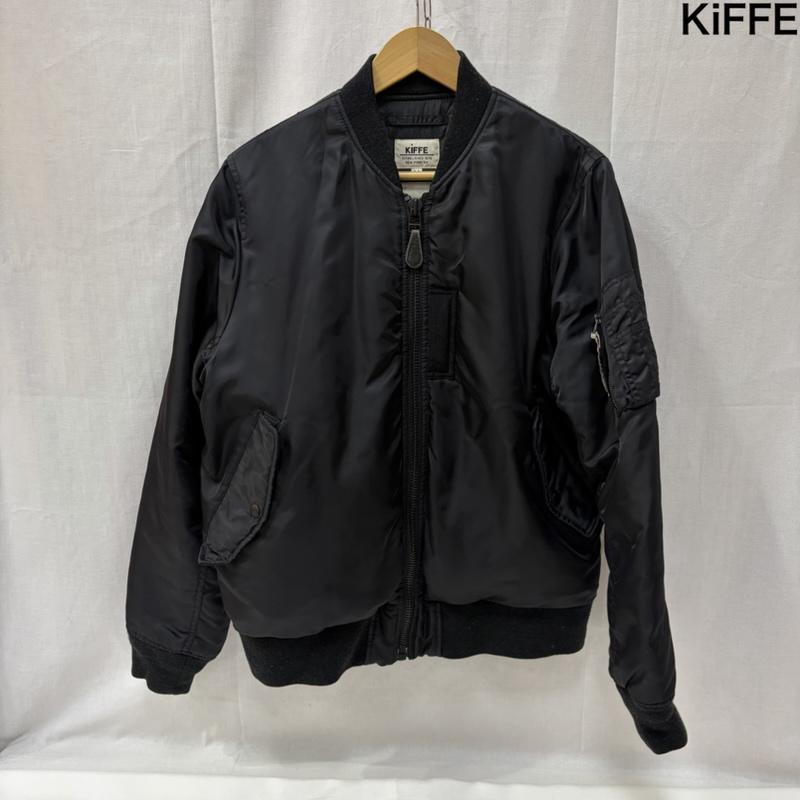キッフェ KIFFE ジャケット、上着 ジャンパー、ブルゾン MA-1 ミリタリージャケット black M S 無地 黒 / ブラック / black メンズ USED 古着 中古 50166353