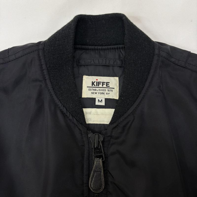 キッフェ KIFFE ジャケット、上着 ジャンパー、ブルゾン MA-1 ミリタリージャケット black M S 無地 黒 / ブラック / black メンズ USED 古着 中古 50166353