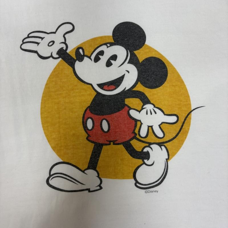 バーンズアウトフィッターズ BARNS OUTFITTERS Tシャツ 半袖 24ss 吊り編みTシャツ ミッキーマウスTシャツ white L ©DISNEY MICKEY MOUSE L キャラクター X プリント 白 / ホワイト / white メンズ USED 古着 中古 50166354
