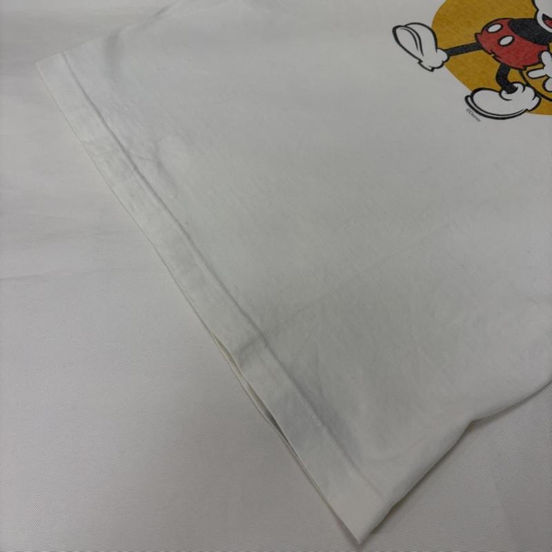 バーンズアウトフィッターズ BARNS OUTFITTERS Tシャツ 半袖 24ss 吊り編みTシャツ ミッキーマウスTシャツ white L ©DISNEY MICKEY MOUSE L キャラクター X プリント 白 / ホワイト / white メンズ USED 古着 中古 50166354