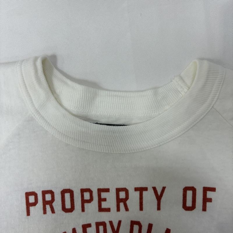 ダッパーズ DAPPER S Tシャツ 七分袖 フットボールTシャツ カレッジ white 38 エルボーパッチ 38 プリント X ロゴ、文字 白 / ホワイト / white メンズ USED 古着 中古 50166355