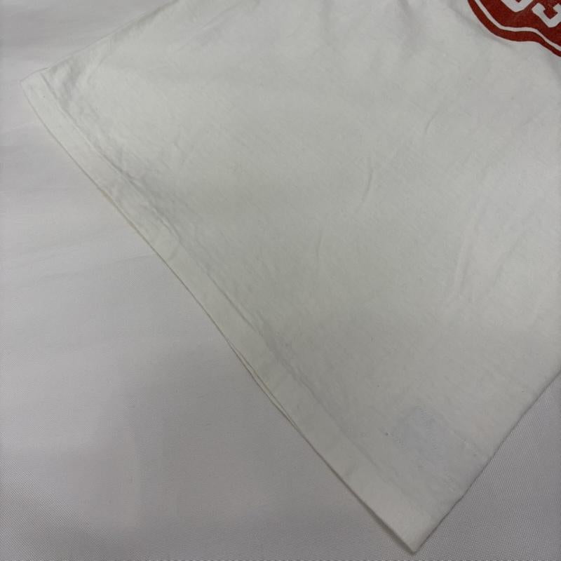 ダッパーズ DAPPER S Tシャツ 七分袖 フットボールTシャツ カレッジ white 38 エルボーパッチ 38 プリント X ロゴ、文字 白 / ホワイト / white メンズ USED 古着 中古 50166355