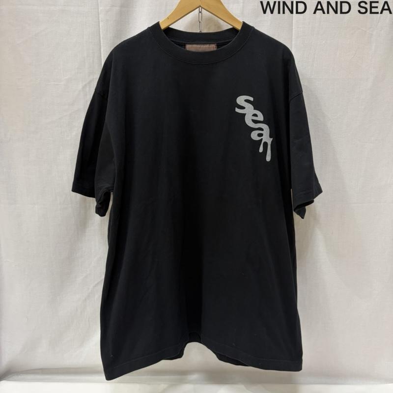 ウィンダンシー WIND AND SEA Tシャツ 半袖 明治コラボTシャツ meiji black chocolate XL XL ロゴ、文字 黒 / ブラック / black メンズ USED 古着 中古 50166356
