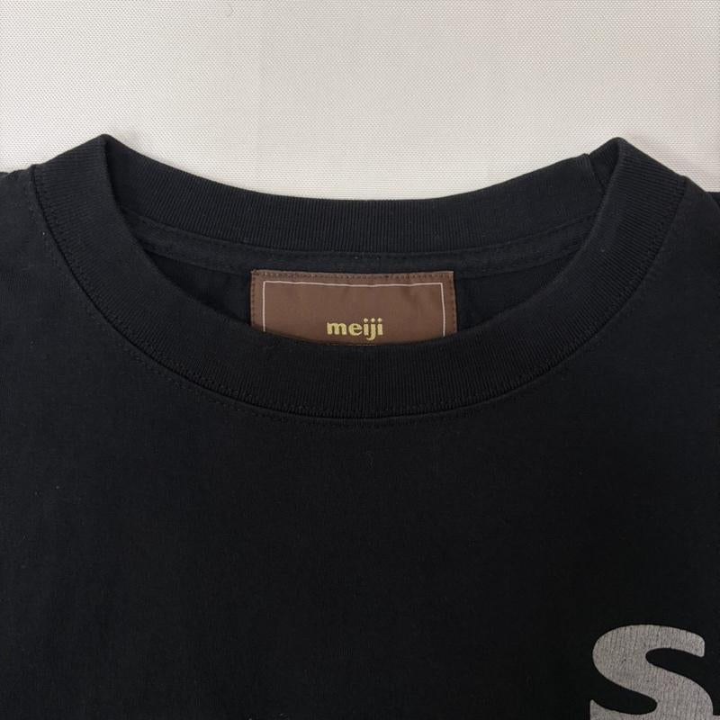 ウィンダンシー WIND AND SEA Tシャツ 半袖 明治コラボTシャツ meiji black chocolate XL XL ロゴ、文字 黒 / ブラック / black メンズ USED 古着 中古 50166356