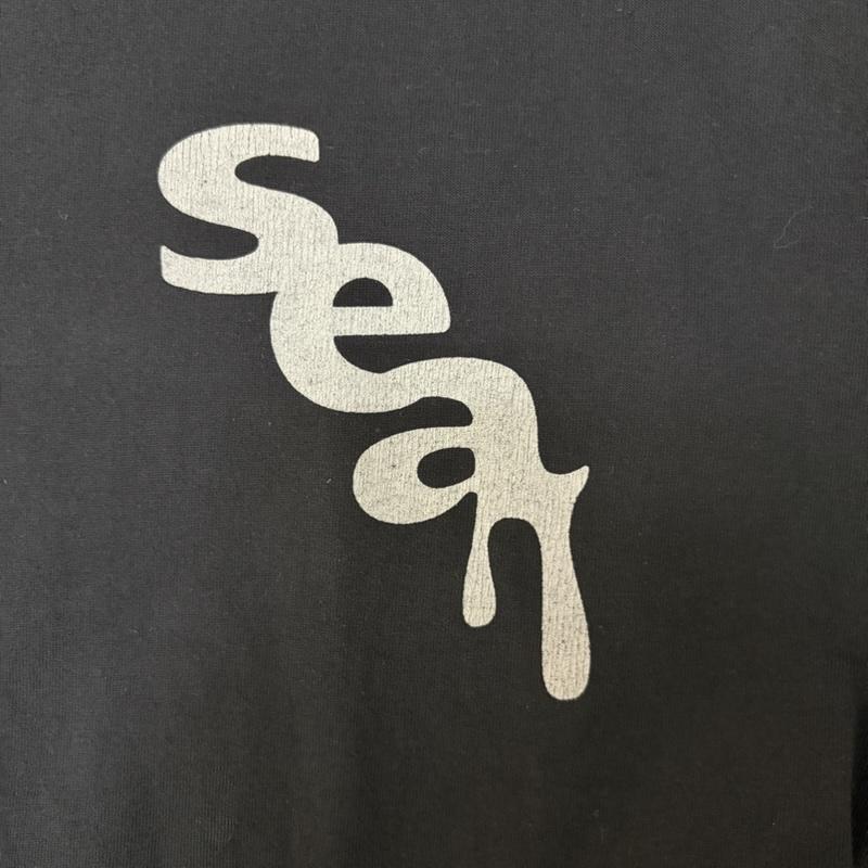 ウィンダンシー WIND AND SEA Tシャツ 半袖 明治コラボTシャツ meiji black chocolate XL XL ロゴ、文字 黒 / ブラック / black メンズ USED 古着 中古 50166356