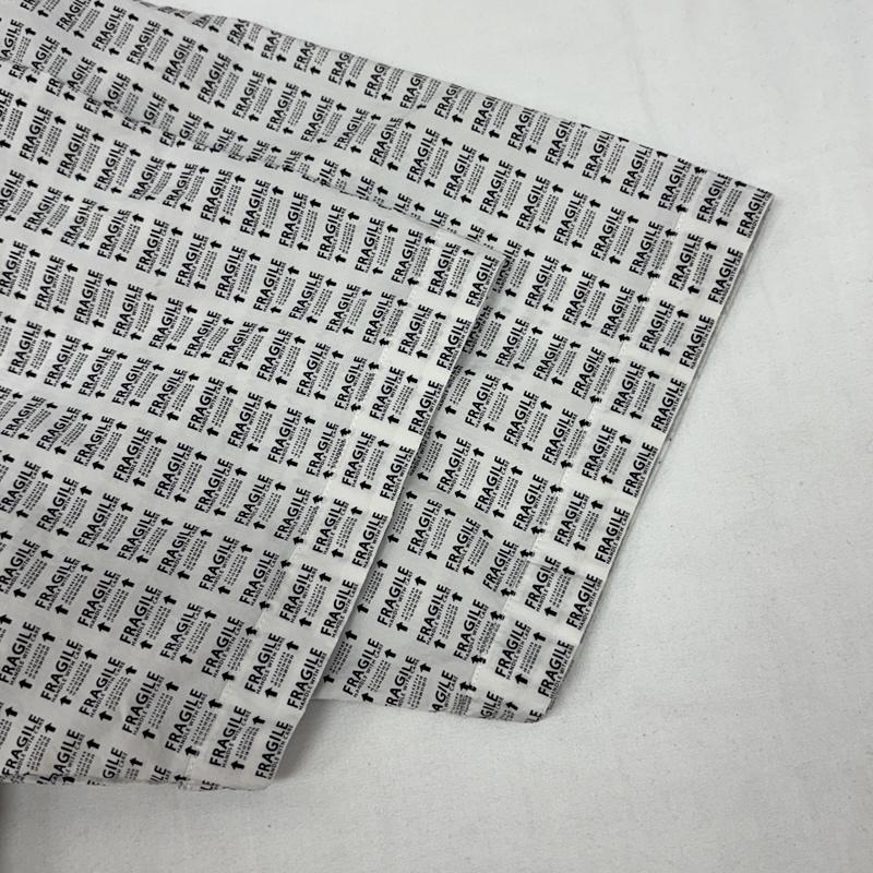 メゾン マルジェラ Maison Margiela シャツ、ブラウス 半袖 10ライン 19AW FRAGILE S/S SHIRT 総柄 オープンカラー ボックス シャツ - 総柄 白 / ホワイト / white メンズ USED 古着 中古 50166364