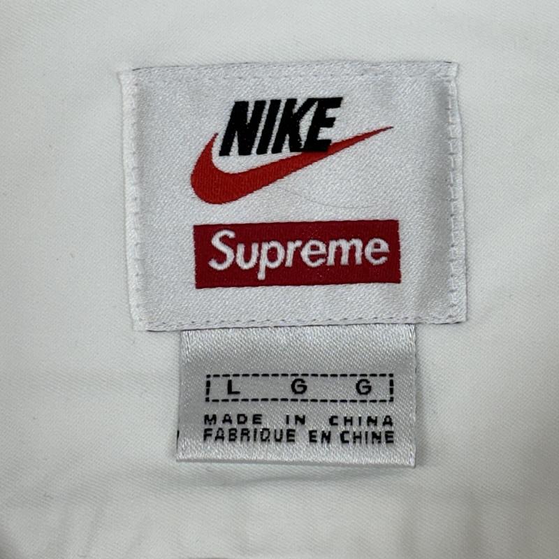 シュプリーム Supreme シャツ、ブラウス 長袖 NIKE ナイキ コラボ 21SS Cotton Twill Shirt コットンツイル シャツ DC1083-133 L メンズ USED 古着 中古 50166367