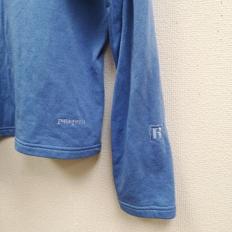パタゴニア patagonia Tシャツ 長袖 USA製 POLARTEC ステッチ Vネック 長袖 Ｔシャツ L/S TEE 41650 S 水色 / ライトブルー / レディース USED 古着 中古 50166370
