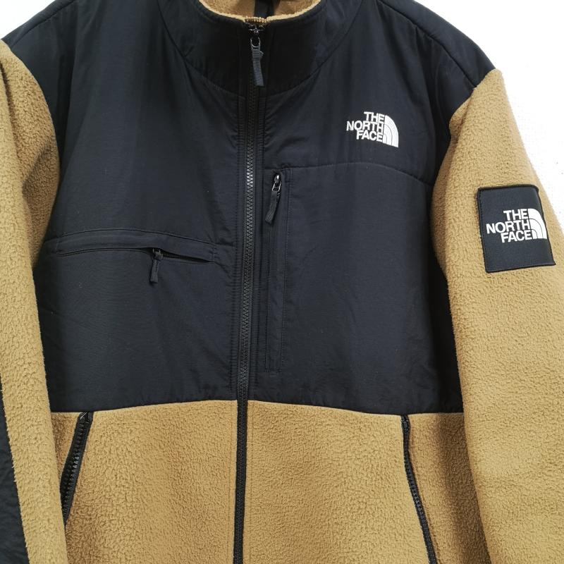 ザノースフェイス THE NORTH FACE ジャケット、上着 ジャンパー、ブルゾン 2トーン 切り替え ドローコード ナイロン布帛 当て布 ボア フリース ジャケット NA72051 XL 黒 / ブラック / black X ベージュ / ベージュ / beige メンズ USED 古着 中古 50166371