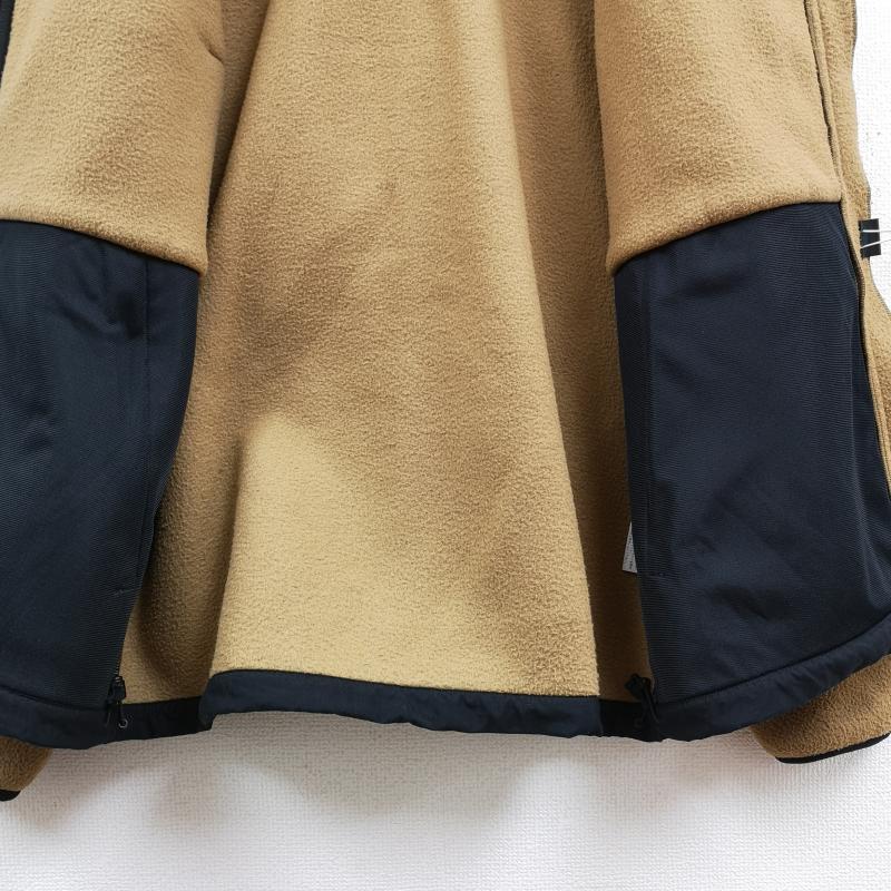 ザノースフェイス THE NORTH FACE ジャケット、上着 ジャンパー、ブルゾン 2トーン 切り替え ドローコード ナイロン布帛 当て布 ボア フリース ジャケット NA72051 XL 黒 / ブラック / black X ベージュ / ベージュ / beige メンズ USED 古着 中古 50166371