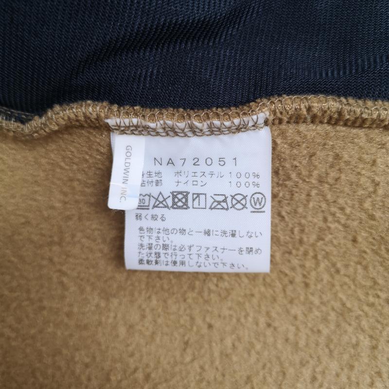 ザノースフェイス THE NORTH FACE ジャケット、上着 ジャンパー、ブルゾン 2トーン 切り替え ドローコード ナイロン布帛 当て布 ボア フリース ジャケット NA72051 XL 黒 / ブラック / black X ベージュ / ベージュ / beige メンズ USED 古着 中古 50166371