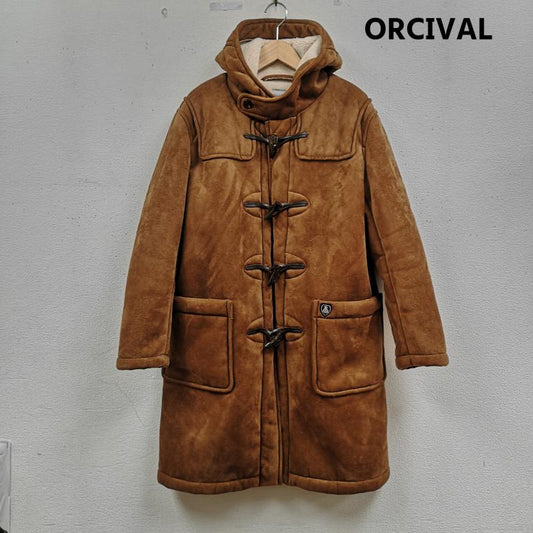 オーシバル ORCIVAL コート コート一般 牛革 蜂 bee ボア トグル ボタン レザー ループ ダッフル コート RC-8926 NFM 3 茶 / ブラウン / brown メンズ USED 古着 中古 50166373