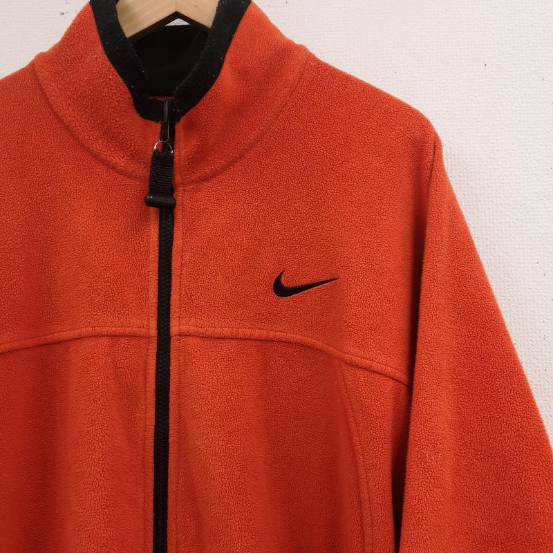 ナイキ エィシージー NIKE ACG ジャケット、上着 ジャンパー、ブルゾン アウトドア 旧ACGロゴ スウッシュ ピットジップ サーマル フリース ジャケット L 橙 / オレンジ / orange メンズ USED 古着 中古 50166375