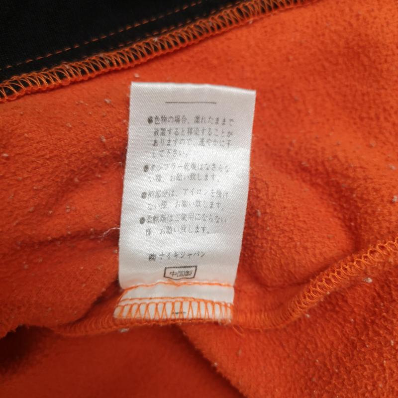ナイキ エィシージー NIKE ACG ジャケット、上着 ジャンパー、ブルゾン アウトドア 旧ACGロゴ スウッシュ ピットジップ サーマル フリース ジャケット L 橙 / オレンジ / orange メンズ USED 古着 中古 50166375