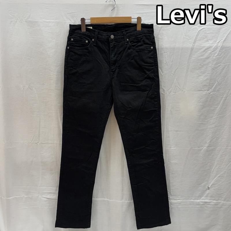 リーバイス Levi s パンツ デニム、ジーンズ 04511-1507 LOT511 スリムフィット ブラック デニム パンツ ストレッチ 33インチ 黒 / ブラック / black メンズ USED 古着 中古 50166380