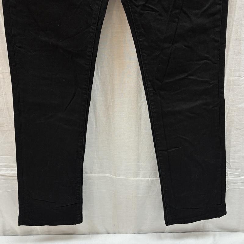 リーバイス Levi s パンツ デニム、ジーンズ 04511-1507 LOT511 スリムフィット ブラック デニム パンツ ストレッチ 33インチ 黒 / ブラック / black メンズ USED 古着 中古 50166380