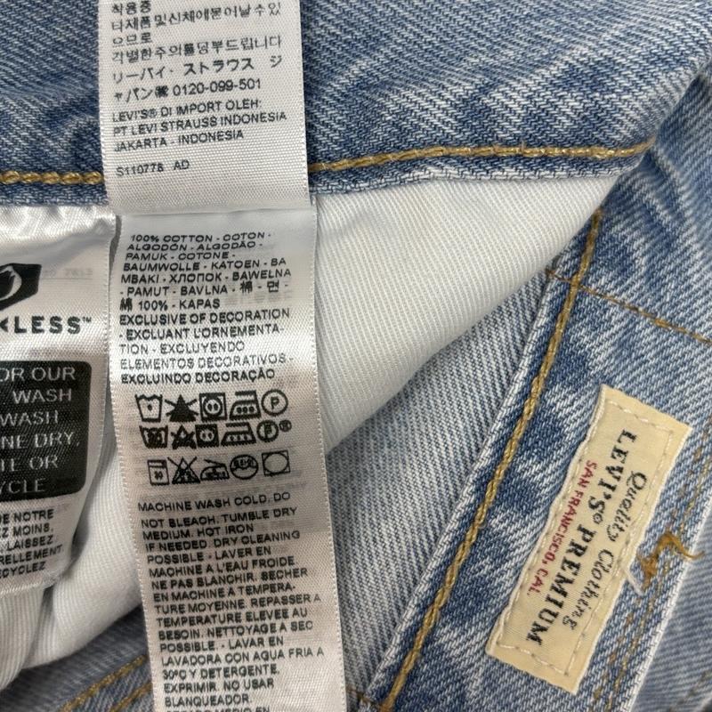 リーバイス Levi s パンツ デニム、ジーンズ 29037-0062 LOT568 STAY LOOSE ルーズ ワイド デニム パンツ 36インチ 水色 / ライトブルー / メンズ USED 古着 中古 50166381