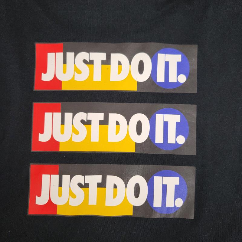 ナイキ NIKE カットソー 長袖 長袖 ステッカー リピート ロンティー カットソー M M 黒 / ブラック / black メンズ USED 古着 中古 50166382