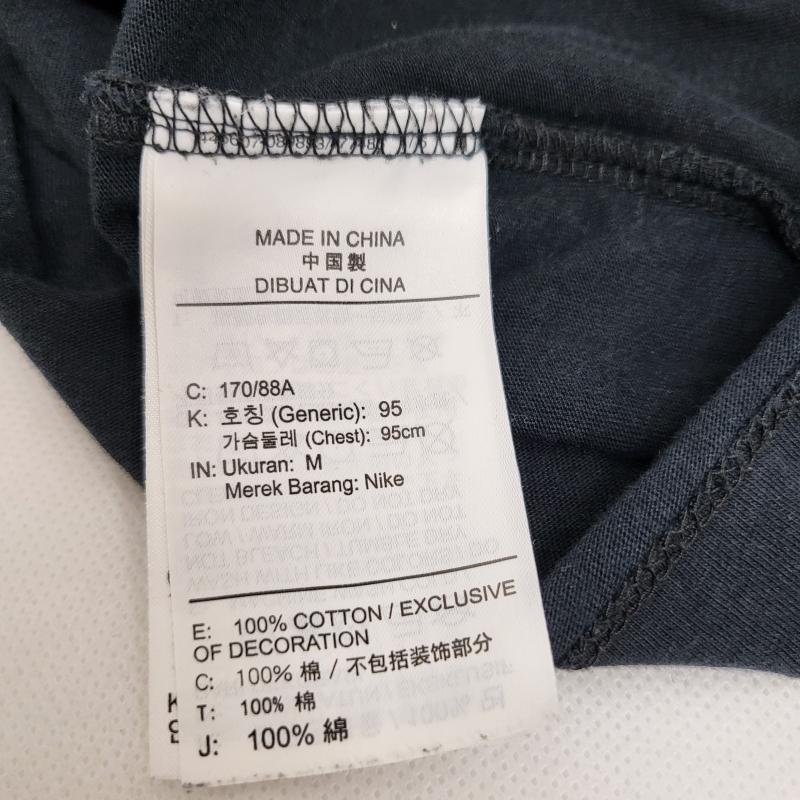 ナイキ NIKE カットソー 長袖 長袖 ステッカー リピート ロンティー カットソー M M 黒 / ブラック / black メンズ USED 古着 中古 50166382