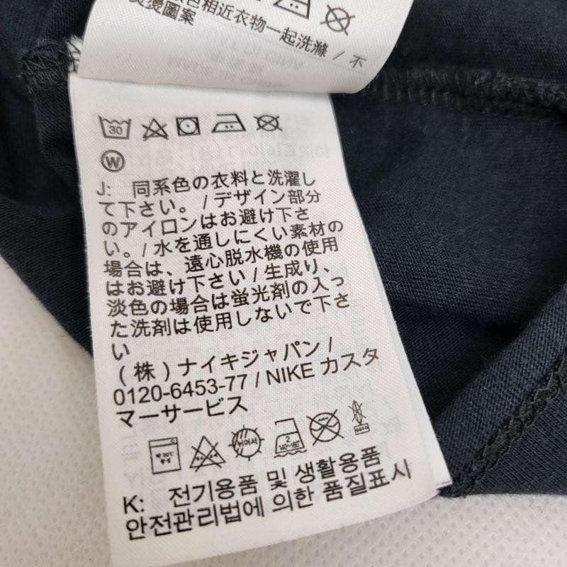 ナイキ NIKE カットソー 長袖 長袖 ステッカー リピート ロンティー カットソー M M 黒 / ブラック / black メンズ USED 古着 中古 50166382