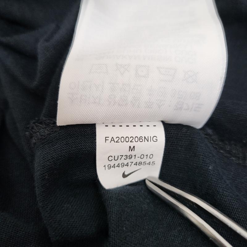ナイキ NIKE カットソー 長袖 長袖 ステッカー リピート ロンティー カットソー M M 黒 / ブラック / black メンズ USED 古着 中古 50166382