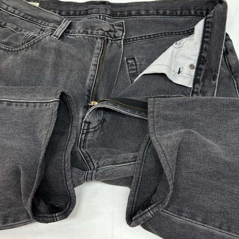 リーバイス Levi s パンツ デニム、ジーンズ 29037-0052 LOT568 STAY LOOSE ルーズ ワイド ブラック デニム パンツ 36インチ メンズ USED 古着 中古 50166383